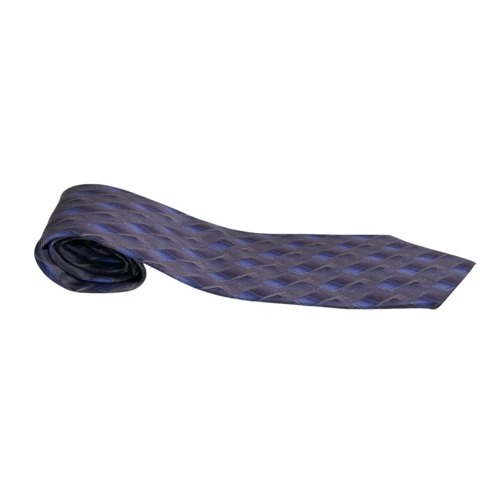Umberto Bossi Geometric 100% Silk Men’s Neck Tie NWT